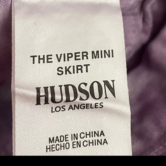 HUDSON- The Viper Mini Skirt/Lilac Fatigue Tie Dye-25 (US-0) - Picture 7 of 12